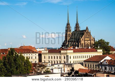 View Of The St, Peter And Paul Cathedral In Brno, Czech Republic