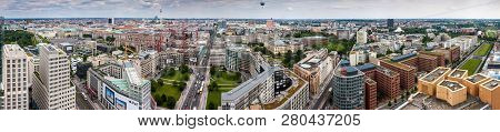 Berlin - June 8: View Of Berlin From Panorama Punkt At Potsdamer Platz On June 8, 2013 In Berlin, Ge