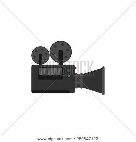 Video Camera Isolated. Camcorder Icon Sign. Vector Illustration