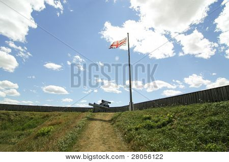 Fort plot a vlajky