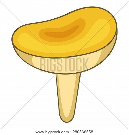 Saffron Mushroom Icon. Cartoon Illustration Of Saffron Mushroom Icon For Web Design