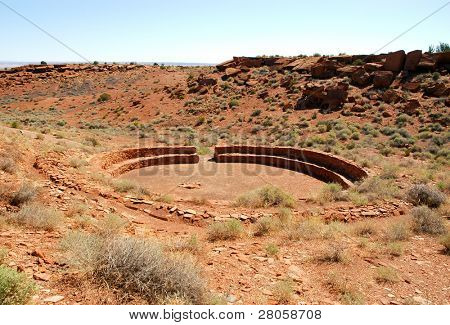 Wupatki National Monument Kugel Gericht Ruinen