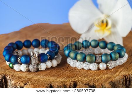 Beautiful Jewelry Made Of Natural Stones And Exquisite Accessories
