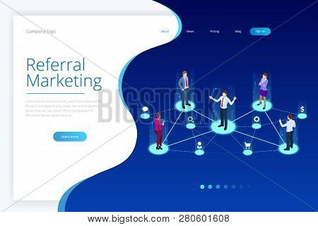 Isometric Referral Marketing, Network Marketing, Referral Program Strategy, Referring Friends, Busin