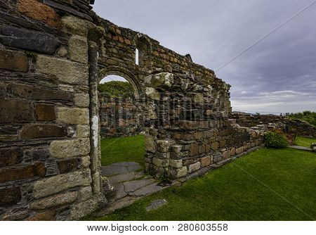 Exterior Detail Of The Nunnery On The Island Of Iona
