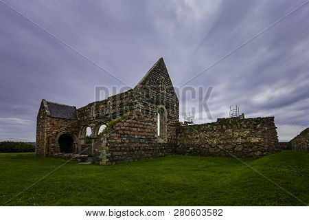 Ruins Of The Nunnery Under Restoration On Iona Island