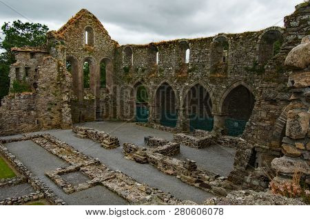 Jerpoint Abbey Overcast In South Central Ireland