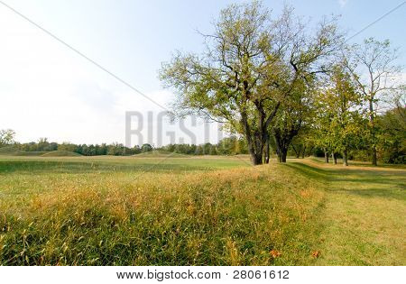 Hopewell วัฒนธรรมอุทยานประวัติศาสตร์พื้นเมืองอเมริกันอินเดียน mounds