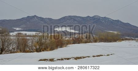 Winter Scenery Of Mohe County, China
