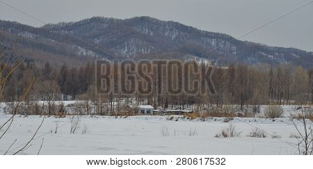Winter Scenery Of Mohe County, China