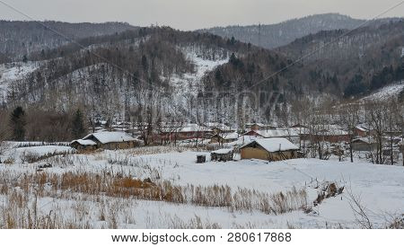 Snow Village In Mohe County, China