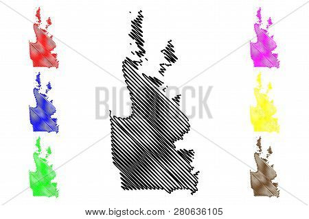 Caraga Region (regions And Provinces Of The Philippines, Republic Of The Philippines) Map Vector Ill