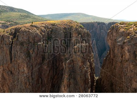 Gunnison, kőoszlopokat és sziklaalakzatok Black Canyon