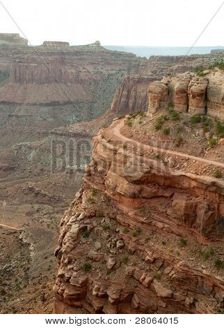 แคนยอน shafer เข้มที่พระอาทิตย์ขึ้น