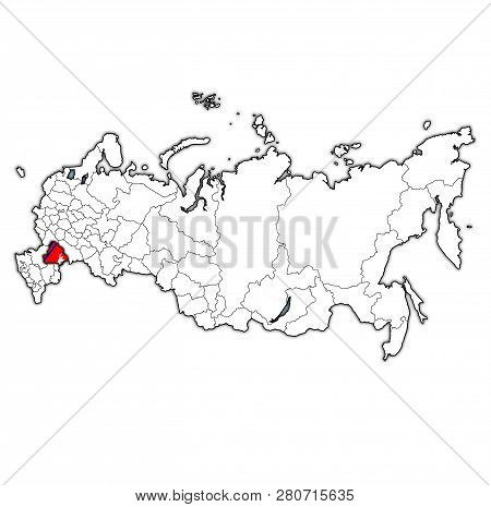 Volgograd Oblast On Administration Map Of Russia
