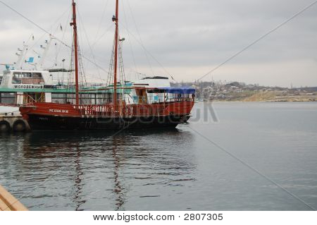 Ships At A Mooring