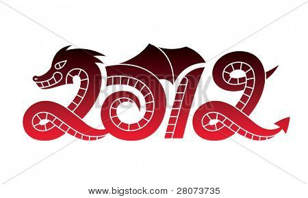 New Year 2012 dragon