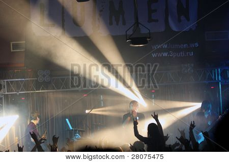 Tomsk, Russland Oktober 2: am Konzert Music band 