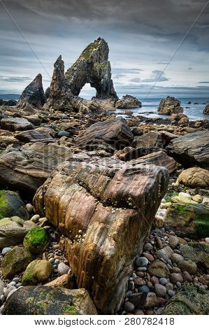 This Is A Picture Of Crohy Head Sea Arch On The Western Coast Of Donegal Ireland.  It Was Taken At L