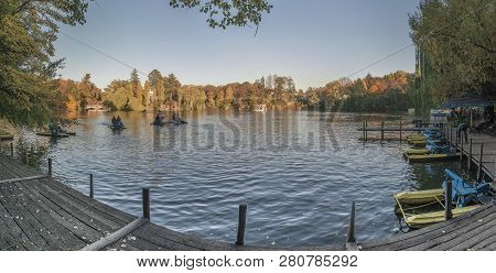 Upper Pond In Sophia Park In Uman, Ukraine