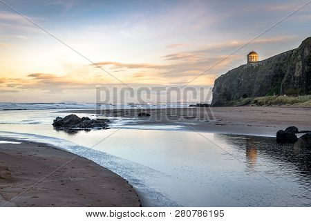 This Is Mussenden Temple At Downhill On The Antrim Coast In Northern Ireland.  The Picture Was Taken
