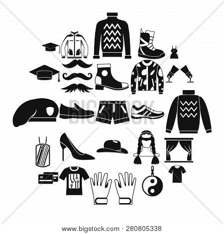 Mustache Icons Set. Cartoon Set Of 25 Mustache Icons For Web Isolated On White Background