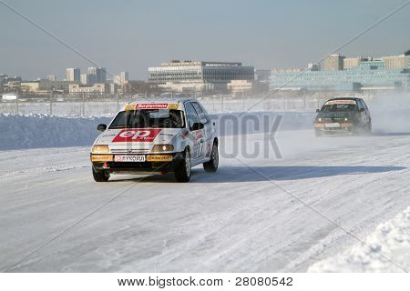Moskva, Rusland - februar 23: 21 traditionelle 