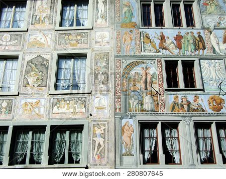 Painted Facades Or Bemalte Fassaden, Stein Am Rhein - Canton Of Schaffhausen, Switzerland