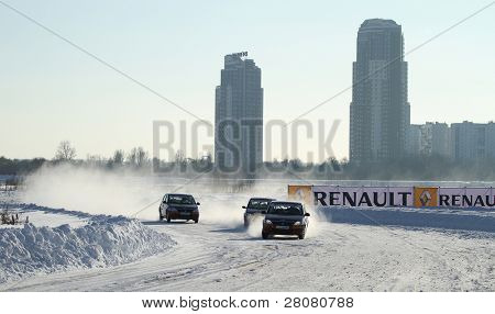 Moskva, Rusland - februar 23: 21 traditionelle 