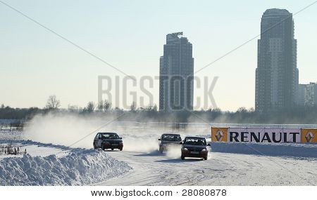 Moskva, Rusland - februar 23: 21 traditionelle 