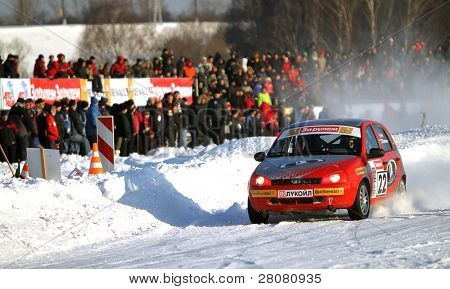 Moskva, Rusland - februar 23: 21 traditionelle 