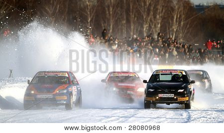 Moskva, Rusland - februar 23: 21 traditionelle 