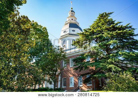 Maryland State Capital Building In Annapolis, Maryland