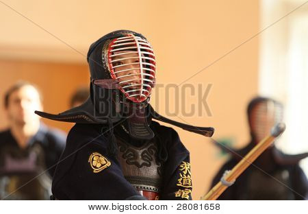 MOSCOW, Federacja Rosyjska - 25 marca: Moskwa XXIX turniej Open na Kendo (Kyu Cap i Dan Cap), Marzec