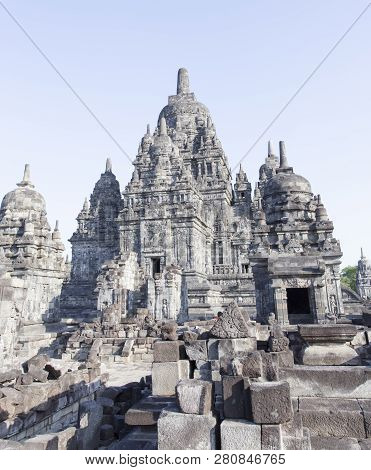 The Prambanan Temple In Yogyakarta, Java, Indonesia