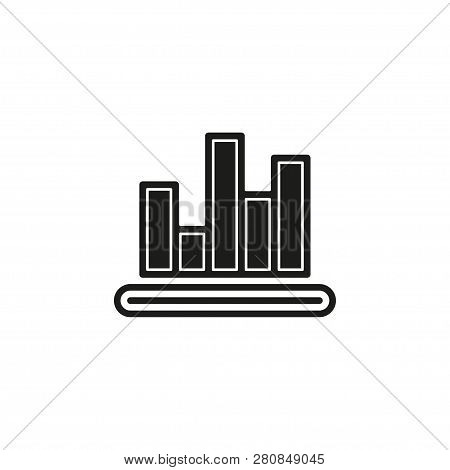 Simple Chart Isolated. Flat Pictogram - Simple Icon