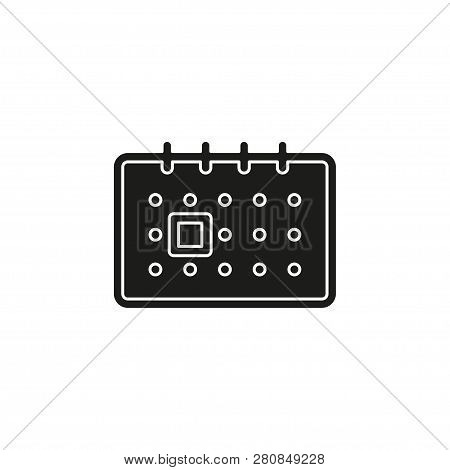 Simple Calendar Isolated. Flat Pictogram - Simple Icon