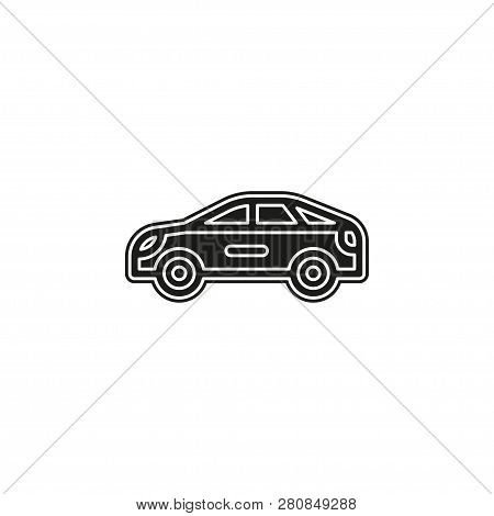 Simple Car Isolated. Flat Pictogram - Simple Icon