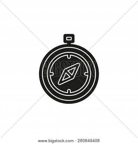Simple Compass Isolated. Flat Pictogram - Simple Icon