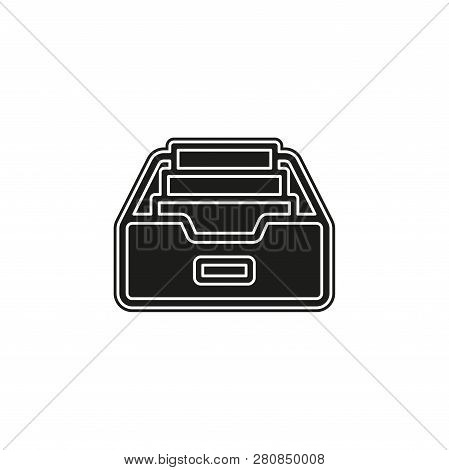 Simple Folder Archive. Flat Pictogram - Simple Icon
