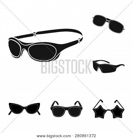 Vector Design Of Summer And Beach Icon. Set Of Summer And Fashion Stock Vector Illustration.