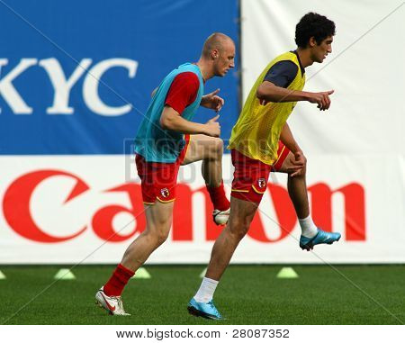 15. Mai Moskau: ein nicht identifizierter Teilnehmer in einem Spiel der 11. Runde der russischen Fußball Premie