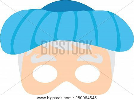 Purim Story Characters Masks For Kids -can Be Usrd For Kids Activity, Party, Family -vector