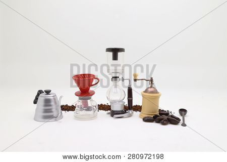A  Tiny Figure Of Professional Coffee Maker