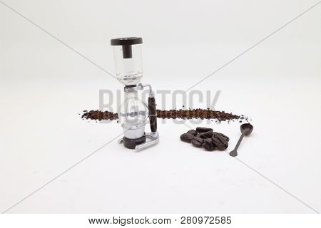 A  Tiny Figure Of Professional Coffee Maker