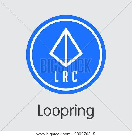 Lrc - Loopring. The Icon Of Money Or Market Emblem.
