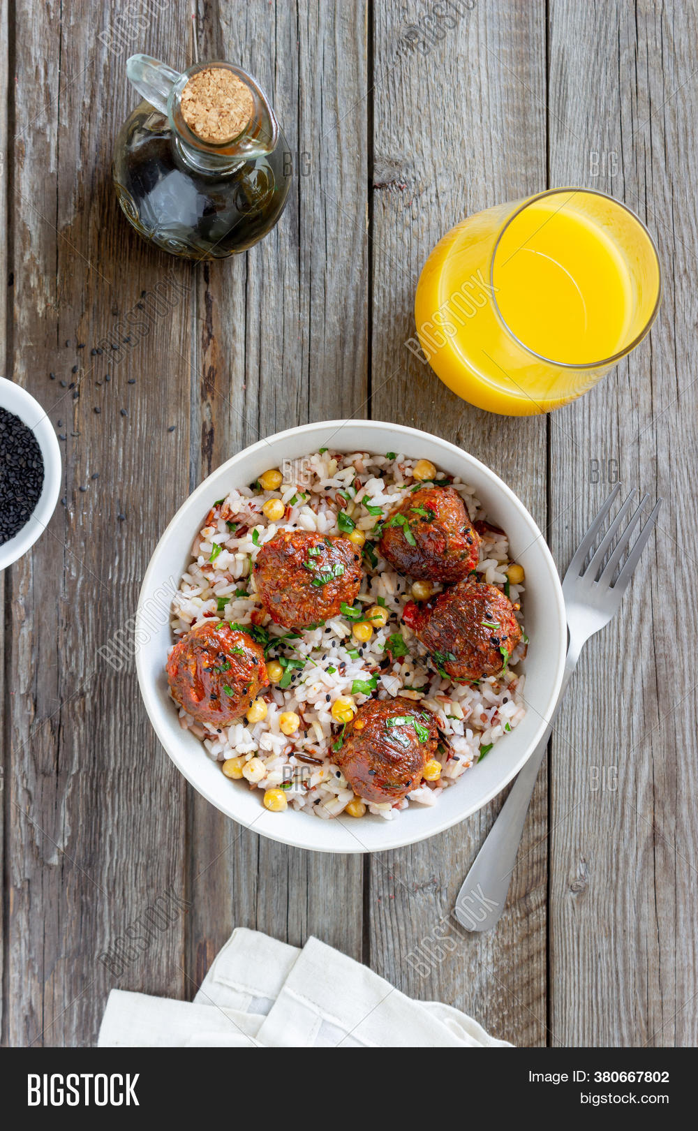 Meatballs Rice, Image & Photo (Free Trial) Bigstock