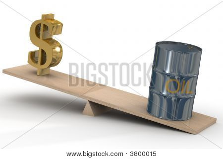 Udgifterne til olielagre. 3D-billede.