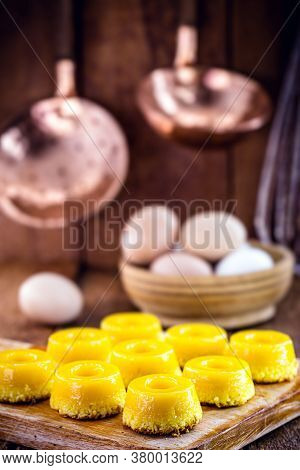 Sweet Made From Egg Yolk, Called In Brazil Quindim, And In Portugal Brisa-do-lis.