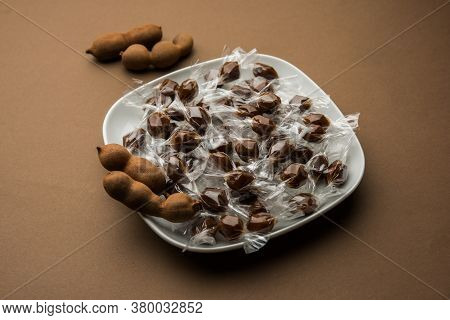 Imli Sweet Balls Or Tamarind Candy, Indian Food
